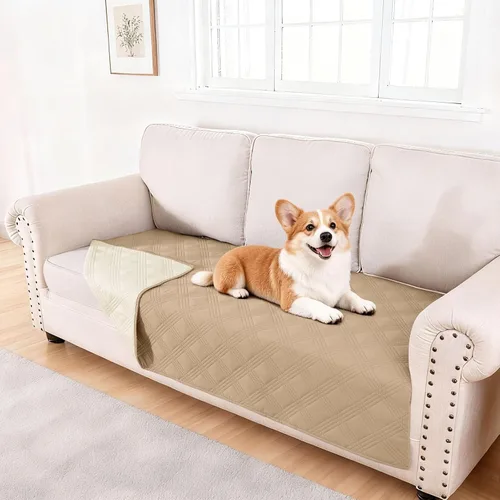 Vista 137 de hyha - Manta impermeable para cama de perro, mantas suaves para mascotas, funda impermeable para sofá para perros, fundas reversibles lavables