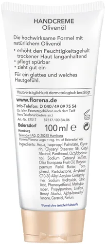 Vista 2 de Florena Crema de Manos Aceite de Oliva Vegano 3.4 fl oz