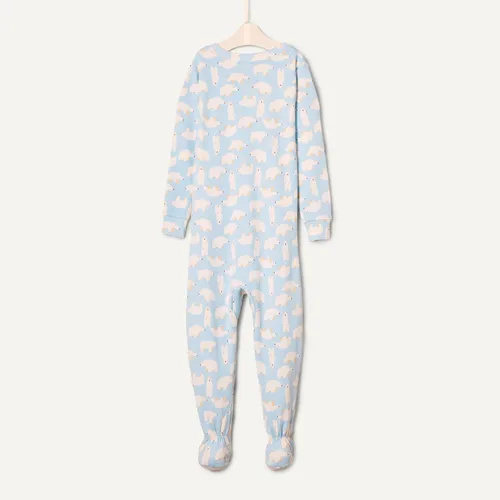 Vista 5 de Tienda Essentials x Sofia Grainge - Pijama unisex de algodón con pies para niños pequeños y bebés, paquete de 2