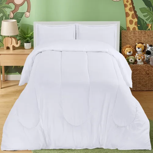 Vista 12 de Utopia Bedding - Juego de edredón reversible para todas las estaciones en negro y gris con 2 fundas de almohada, juego de ropa de cama de microfibra
