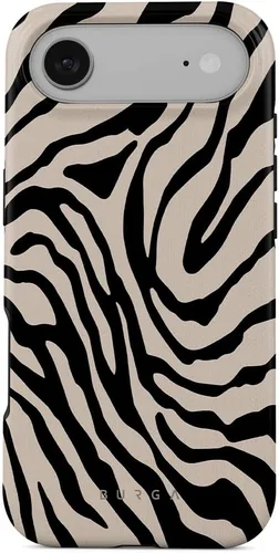 Vista 78 de BURGA-Funda p/teléfono compatible c/iPhone 14 Plus, carcasa rígida híbrida de 2 capas + Funda protectora de silicona, almendras latte a lunares