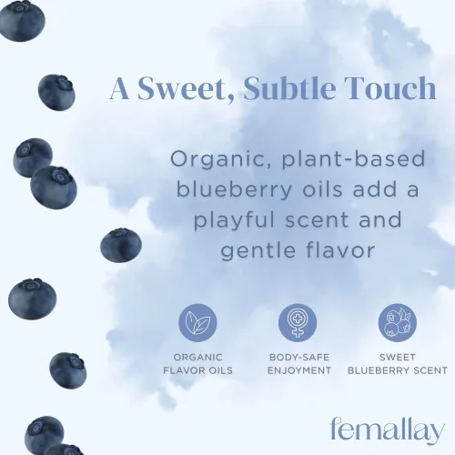 Vista 2 de Femallay - Supositorios orgánicos de fusión vaginal, sabor a arándano - 100% alivio natural para la sequedad, el olor y la incomodidad femenina