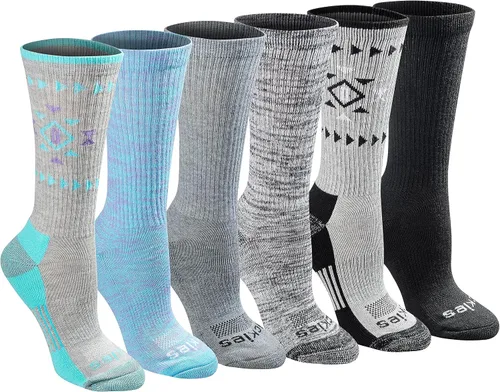 Vista 14 de Dickies Women's Dri-Tech Fashion Moisture Control Crew Socks (6, 12 Pairs)
