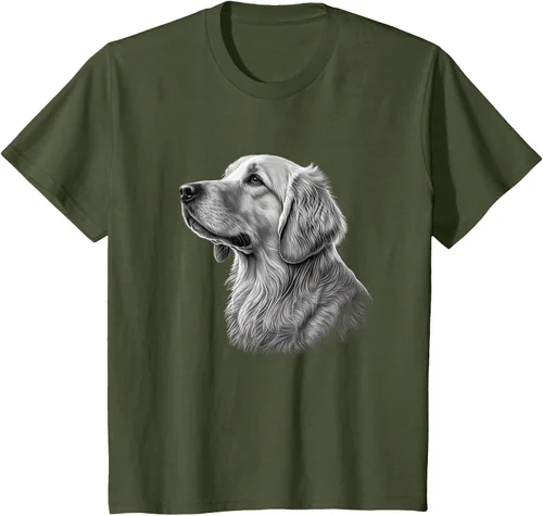 Vista 10 de Camiseta divertida Golden Retriever, Negro