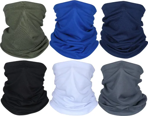 Vista 11 de Geyoga Neck Gaiter Bandana Face Mask Summer UV Protection Cooling Breathable Face Mask Neck Scarf Balaclava for Men Women