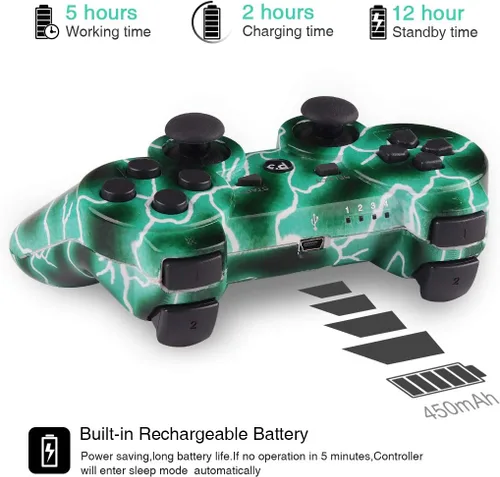 Vista 3 de PS3 Control inalámbrico para Playstation 3 Dual Shock - US24P3MT