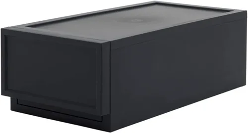 Vista 2 de ASTAGE Cajón de plástico con bloque de cajones apilables, almacenamiento modular, cajón de almacenamiento para el hogar, armario, sala de estar