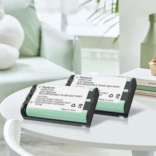 Vista 7 de HHR-P104 NI-MH Batería Recargable para Panasonic 3.6V 800mAh AAA Batería para Teléfonos Inalámbricos