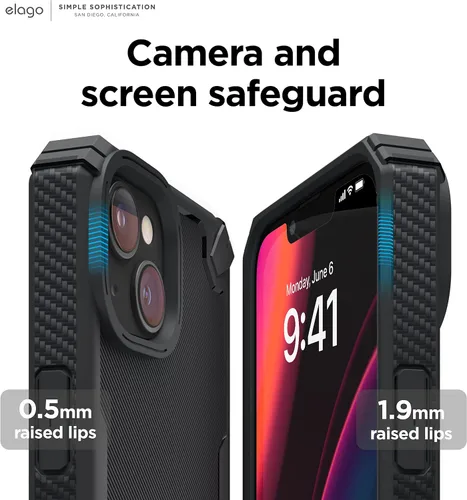 Vista 5 de elago Armor - Funda compatible con iPhone 14 Plus de 6.7 pulgadas, protección contra caídas de grado militar de EE. UU., funda protectora