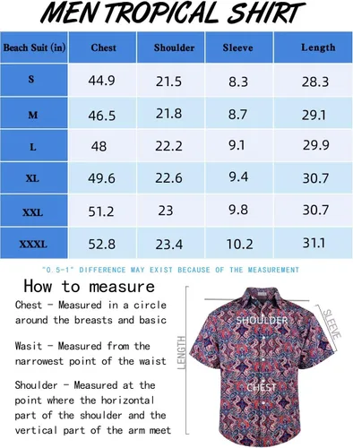 Vista 3 de Camisa hawaiana para hombre, manga corta, estampado floral, casual, con botones, verano, playa, Aloha vestido para hombre