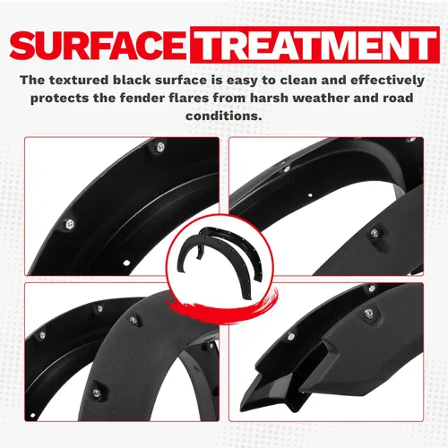 Vista 5 de ECOTRIC Guardabarros compatibles con Dodge Ram 1500/2011-2018 Ram 1500/2019-2023 Ram 1500 Classic Fleetside 2009-2010/2011-2018 Ram 1500 Classic
