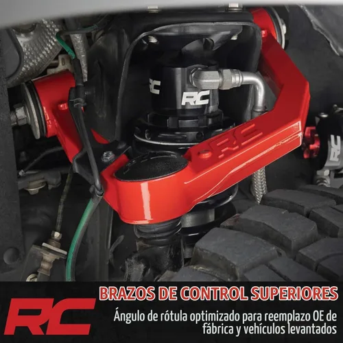 Vista 2 de Rough Country Brazos de control superiores forjados para Chevy/GMC 2500 HD 11-19 - 1959RED