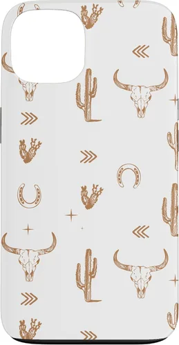 Vista 7 de Western Country - Carcasa para iPhone 17, diseño de calavera de toro sureño