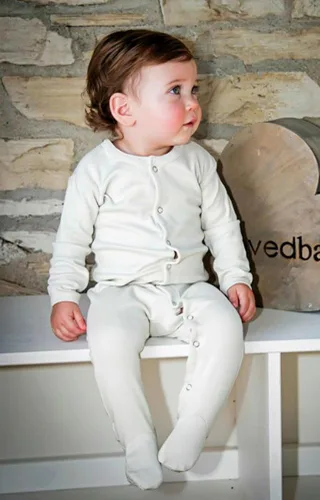 Vista 2 de Lovedbaby Pies orgánicos para bebé para niña GrisBeige