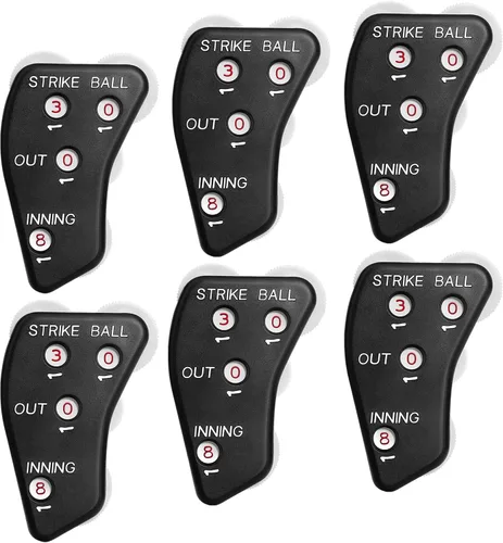 Vista 9 de Watayo Clicker de árbitro de béisbol de rueda, engranaje indicador de árbitro, práctico clicker de contador de béisbol para salidas de grabación