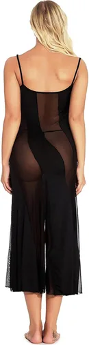 Vista 2 de Hisexy Vestido largo semitransparente para mujer talla grande conjunto de lencería sexy