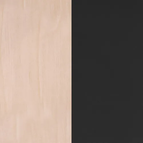 Vista 11 de Flash Furniture Wright - Silla de comedor comercial, respaldo de madera con acabado de abedul natural, asiento de vinilo negro, 500 libras