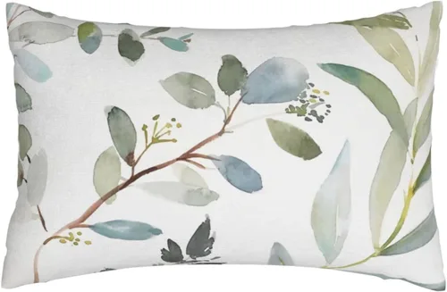 Vista 9 de Funda de almohada de hoja de planta verde, funda de almohada suave de 14 x 20 pulgadas, duradera, de fácil cuidado, decorativas, fundas protectoras