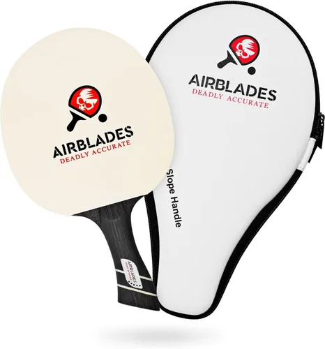 Vista 13 de Pala profesional de ping pong con estuche rígido de transporte Raqueta de tenis de mesa profesional Pala de tenis de mesa con mango ergonómico