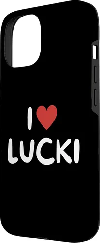 Vista 9 de Funda con corazón rojo para iPhone 16 I Love Lucki
