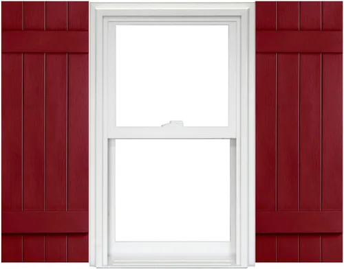 Vista 4 de Polaris Homeside 4 Board and Batten Joined Vinyl Shutters - 1 par de persianas de vinilo de 14-1/2 pulgadas x 31 pulgadas - 022 Chocolate