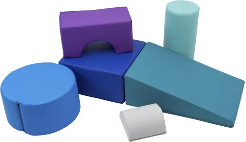 Vista 11 de FDP SoftScape Playtime and Climb - Juego multiusos para bebés y niños pequeños de 10m-2 años; Para gateadores y pequeños constructores, aprenda