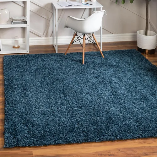 Vista 35 de Unique Loom Colección Davos Shag - Alfombra Lino