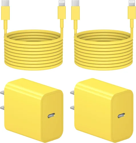 Vista 8 de Cargador extra largo de 10 pies para iPhone 14, 13, 12, carga rápida, paquete de 2 cargadores súper rápidos de 20 W con cable de carga rápida largo
