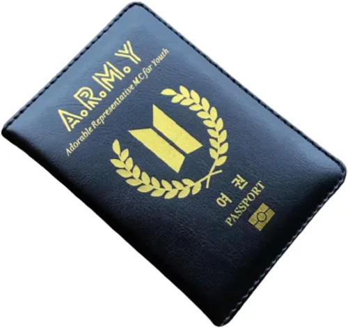 Vista 2 de Funda para pasaporte B-TS ARMY Traveling Passport Case kpop photocard case merchandise K-POP merch coreano, Classic