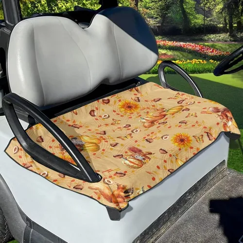 Vista 6 de Accesorios para carrito de golf, fundas de asiento para EZGO, ajuste universal, mantas de toalla de asiento para carrito de golf, fácil de instalar