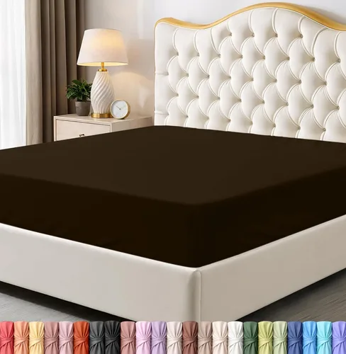 Vista 31 de Utopia Bedding - Paquete a granel de 2 sábanas bajeras ajustadas de microfibra cepillada suave con bolsillos profundos, resistentes al encogimiento