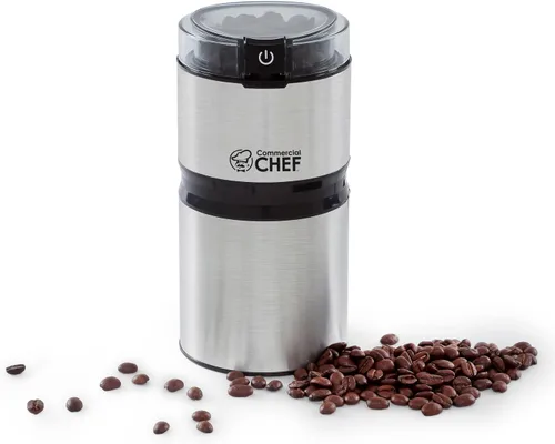 Vista 7 de Molinillo de café eléctrico para especias, molinillo de cuchillas de acero inoxidable para semillas de granos de café, nueces, especias, hierbas