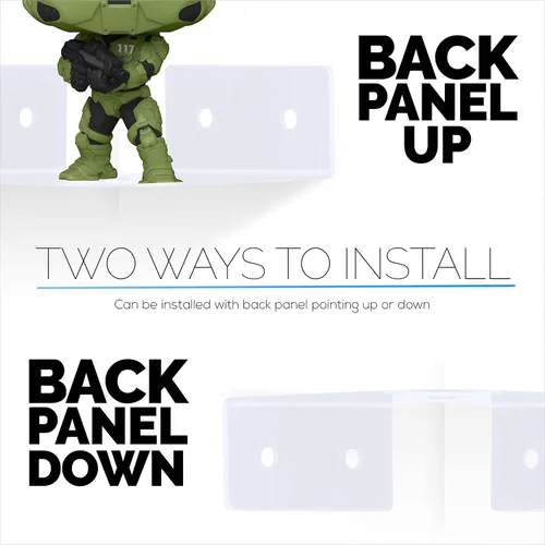 Vista 8 de BRAINWAVZ Pequeño estante esquinero de metal para cámaras de seguridad, monitores de bebé, altavoces, decoración del hogar y más, adhesivo universal