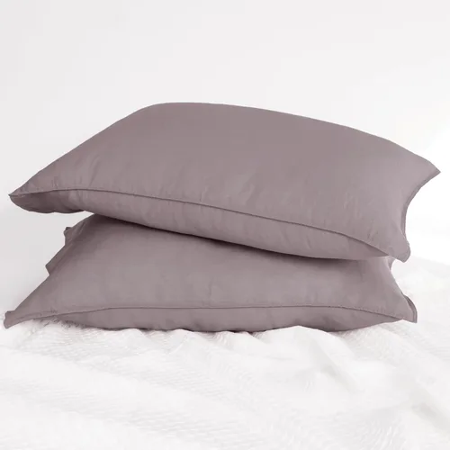 Vista 36 de Linen World - Juego de 2 fundas de almohada de lino francés, fundas de almohada que absorben la humedad lavadas a la piedra