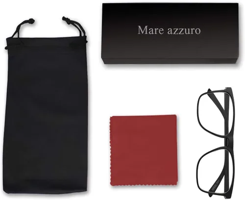 Vista 7 de MARE AZZURO Lentes de Lectura para Hombres Elegantes 1 1.25 1.5 1.75 2 2.25 2.5 a 6, Negro