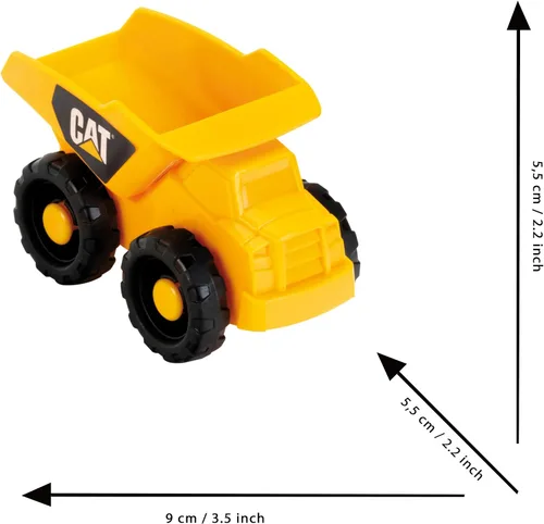 Vista 4 de Klein CAT Caterpillar Construction Site Mega Set, 3 piezas Bulldozer/Hauler/Loader, escala 1:50, edades 18 meses + Multicolor