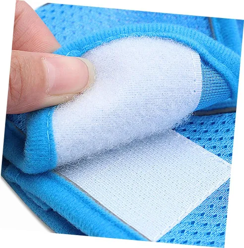 Vista 2 de COLLBATH Reflective Dog Vest Harness Set with Breathable Mesh Chest Strap Lightweight and Pet Pulling Strap for Outdoor Walking Blue S Comfortable