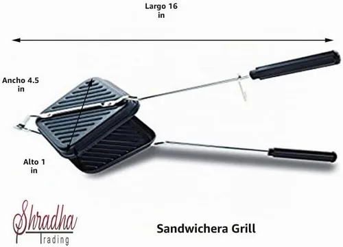 Vista 3 de Tostadora de sándwich para parrilla, sandwichera