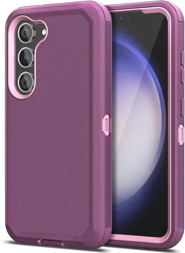 Vista 11 de Jiunai Funda para Samsung Galaxy A34, resistente, a prueba de golpes, de doble capa, protección de puerto, híbrida, resistente, para Samsung Galaxy
