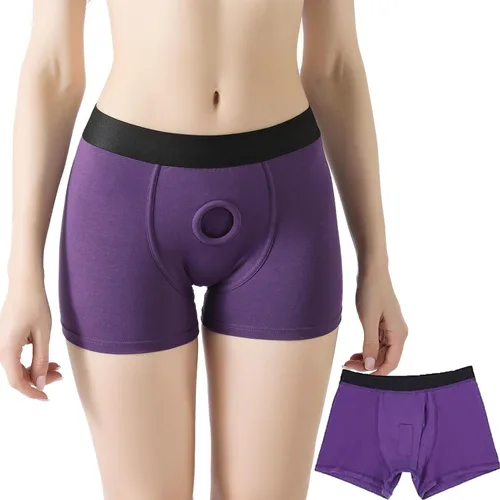 Vista 7 de Strap On Harness Underwear, Strap on Harnesses Panties, Strapon Strapless Underwear for Men Women Gris