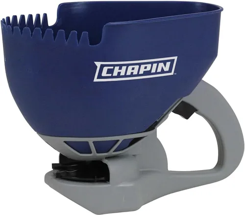 Vista 9 de Chapin 8740A: coctelera de mano de polietileno negro de 64 onzas para césped, fertilizante, semillas de césped, sal y arena, uso durante todo