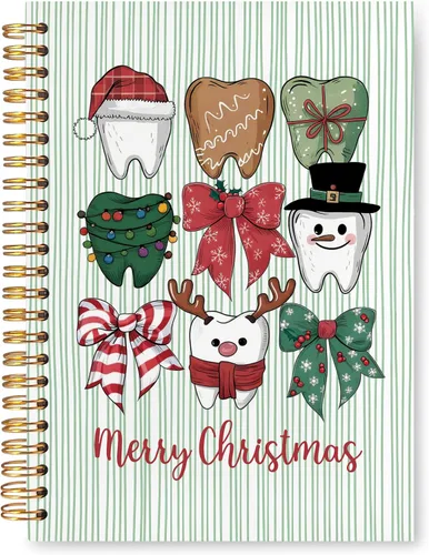 Vista 8 de Regalos para Dentistas, Cuaderno Diario, Regalos para Asistente de Higiene Dental y Oficina para Mujeres, Cuaderno de Espiral de Tapa Dura 14x21 Cm