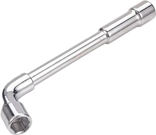 Vista 9 de Auniwaig Llave hexagonal métrica en forma de L de 0.236 in, acero al cromo vanadio, codo de espejo cromado, soporte de broca de doble cabeza
