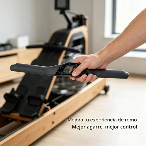 Vista 5 de Asamblea de mango de máquina de remo para Concept-2 Modelo D/E Powerfun 500/550 Interior Remo Soporte de manillar Pieza de Repuesto Negro Diseño