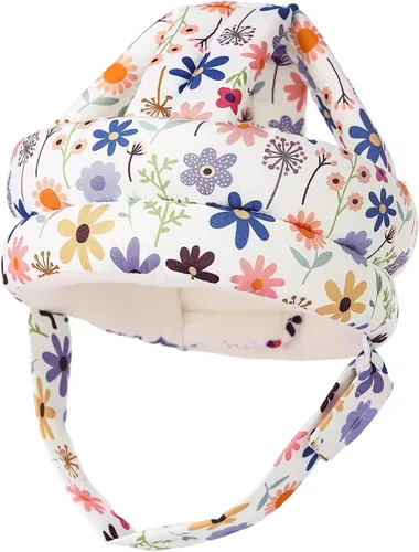 Vista 10 de Casco de seguridad para niños con protector de cabeza de bebé, anticolisión y ajustable, con cierre de para gatear, caminar y correr