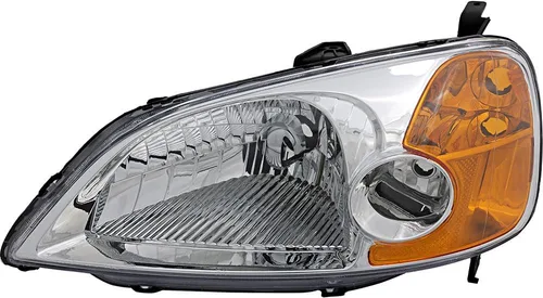 Vista 8 de Para Honda Civic Sedán Faros Lámparas Set 2001 2002 2003 Halógeno Conductor y Pasajero Lado