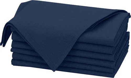 Vista 38 de Ruvanti Juego de 6 Servilletas de Lino, Servilletas de Tela de 18x18 pulgadas, Servilletas de Tela de Mezcla de Algodón y Lino Lavables, Suaves Negro