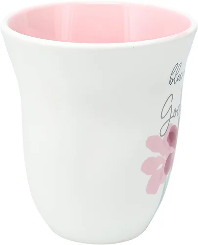 Vista 3 de Pavilion - Taza de café grande de 16 onzas, diseño de flores en acuarela
