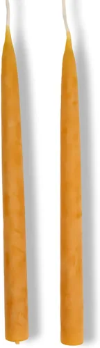 Vista 17 de Candlestock Velas cónicas de cera de abejas – 1/2 pulgada de diámetro, cera de abeja pura 100% natural de Estados Unidos, mecha de algodón, sin