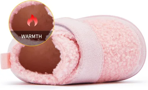 Vista 3 de BMCiTYBM Zapatos de bebé niño niña bebé zapatillas de invierno cálido antideslizante primeros caminantes 6-24 meses